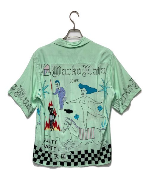 Wacko Maria Guilty Party Rayon Hawaiian Shirt Men's Green
