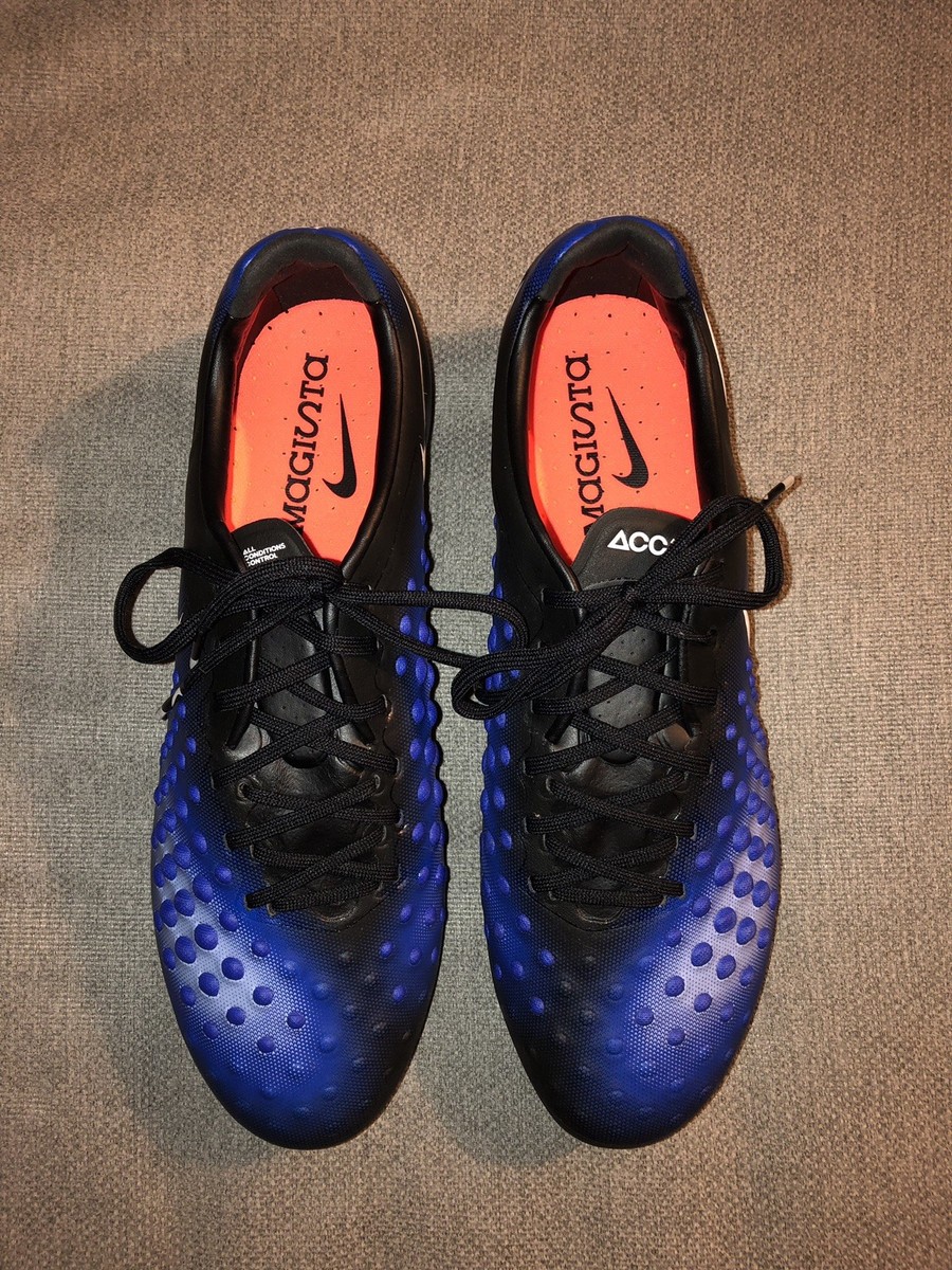 ナイキ マジスタ オーパス 2 SG PRO ACC Men's Nike Magista Obra II 2 SG-Pro ACC Black Blue Soccer