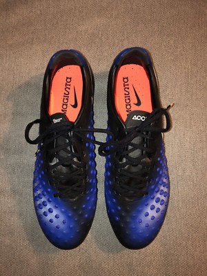 Nike Magista Opus II SG Pro Soccer Cleats Black Blue 844597-019