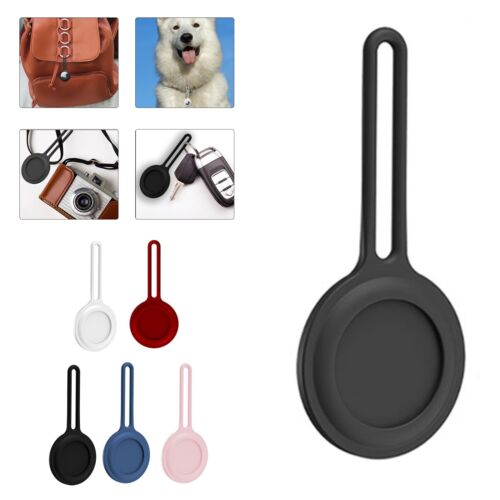 Für Apple AirTag Leder Tasche Hülle für AirTags Tracker Schlüsselanhänger Ring Halter