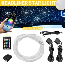 600pcs Car Home Headliner Star Light Kit Remote Roof Ceiling Fiber Optic Lights