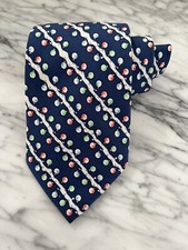 Vineyard Vines Christmas Ball Ornaments Silk Tie Red Green Blue Mens Shep Ian