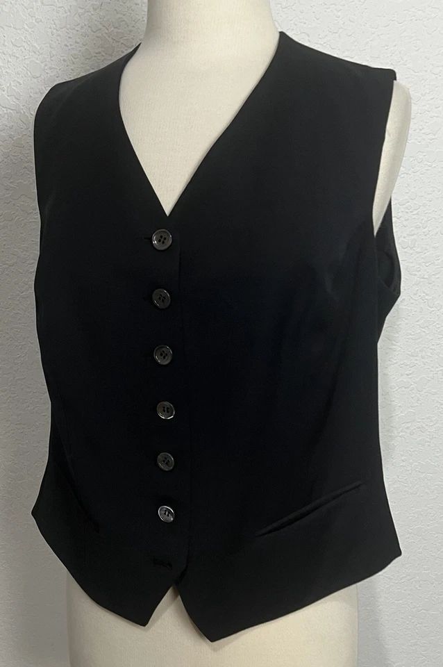 $1,350 Brioni Roma La Donna Mujer’s Chaleco Lana Chaleco Lana Talla 12 A Medido Foto 3 de 4