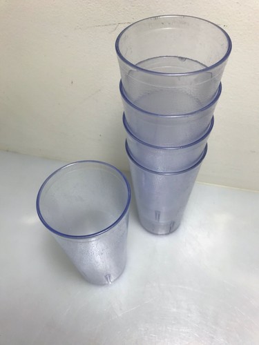 G.E.T. Heavy-Duty Shatterproof Plastic Faceted Tumblers, 12 Ounce, Lot of 5 - Picture 5 of 6