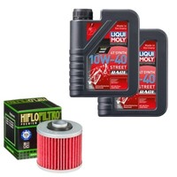 Hiflo ÖLfilter Set LM 10W-40 Race 2L FüR Yamaha XVS 250 Drag Star VG03 Bj.2002