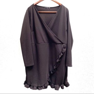 black ruffle wrap