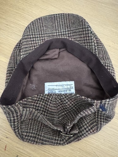 Polo Ralph Lauren Glen Plaid Houndstooth Estate Gents Hat Tweed Cabbie Newsboy S - Picture 6 of 7