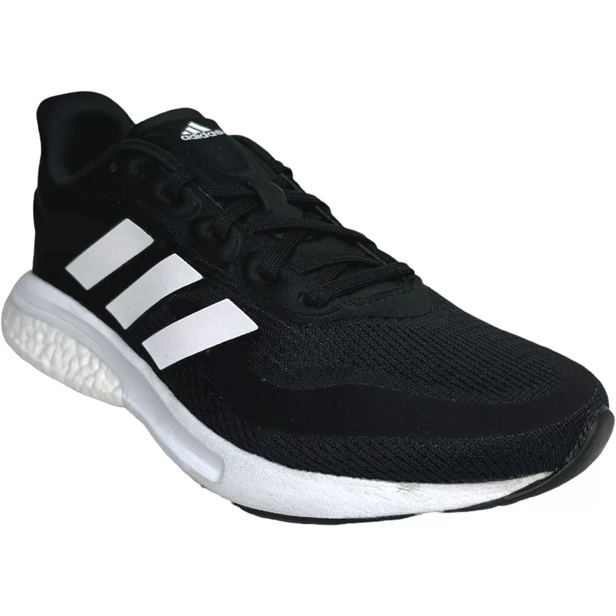 adidas Big Boys Supernova M Running Size 4 Black White Lightweight Shoe | eBay