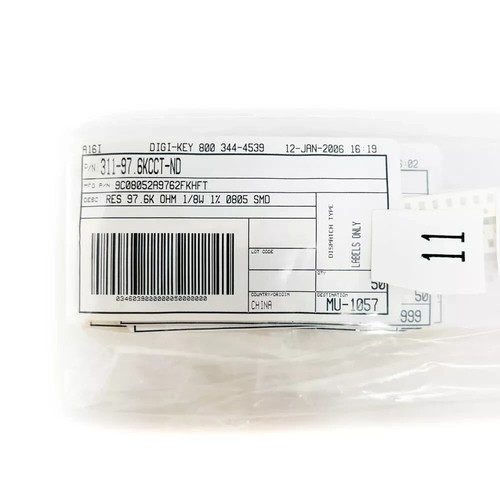 12 Pack Yageo Chip Resistors 9C08052A Series 75.0 to 95.3 kOhm 0805 SMD 1/8W 1% - Picture 2 of 10