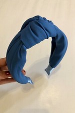 Light Blue Color Stylish Headband, Knotted Hairband, Women Headband with Padded