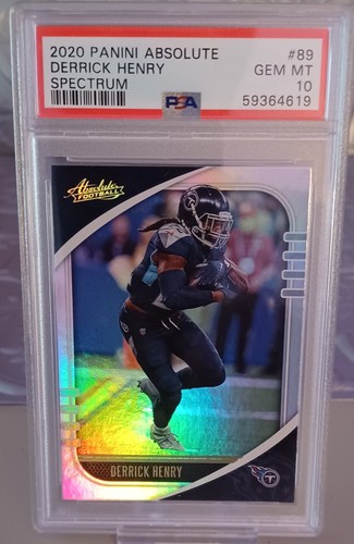 2020 PANINI ABSOLUTE DERRICK HENRY SPECTRUM #89 PSA 10
