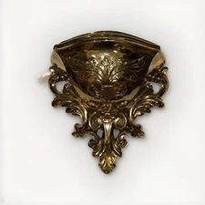 Mid Century Modern Wall Decor Hollywood Regency Homeco Gold Planter See Add. Pic