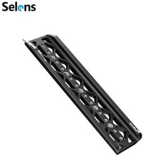 Dovetail Plate 1/4" 3/8" Threads Bottom Tripod For 16mm Arri Standard Baseplate