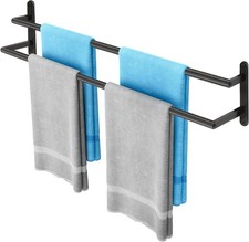 32Inch Double Towel Bar Towel Rack for Bathroom Stainless Steel Double Bath