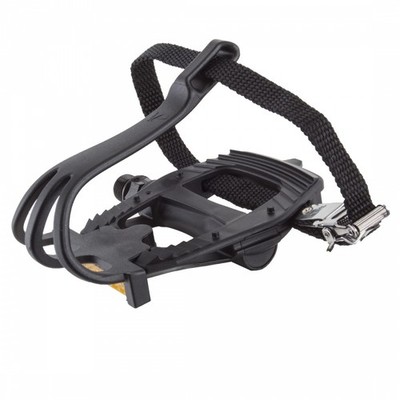 Sunlite Sport Road Pedals with Boron Axle, Composite Platform, Toe Clips &