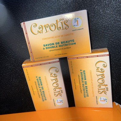 Carotis Active Carrot Concentrate Beauty Soap Dual Nourishment 80g ~ Lot of 3