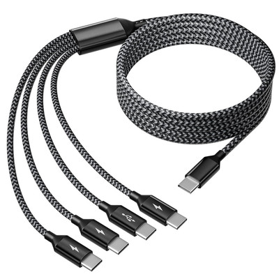 USB C Splitter Multi Charging Cable, Dual Type C Charger Cord,4 in 1 Multiple Ny