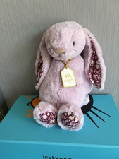 Jellycat Thistlepop Blossom Luxe Bunny BNWT Displayed Only Brand New With Tags