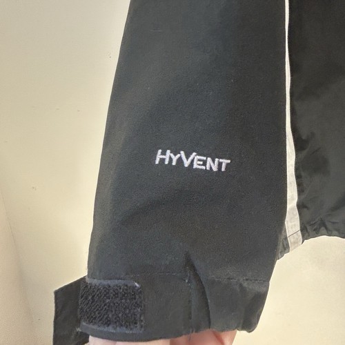 The North Face YOUTH Hyvent Windbreaker Jacket Size L 14-16 Black/White NO LINER - Picture 12 of 14