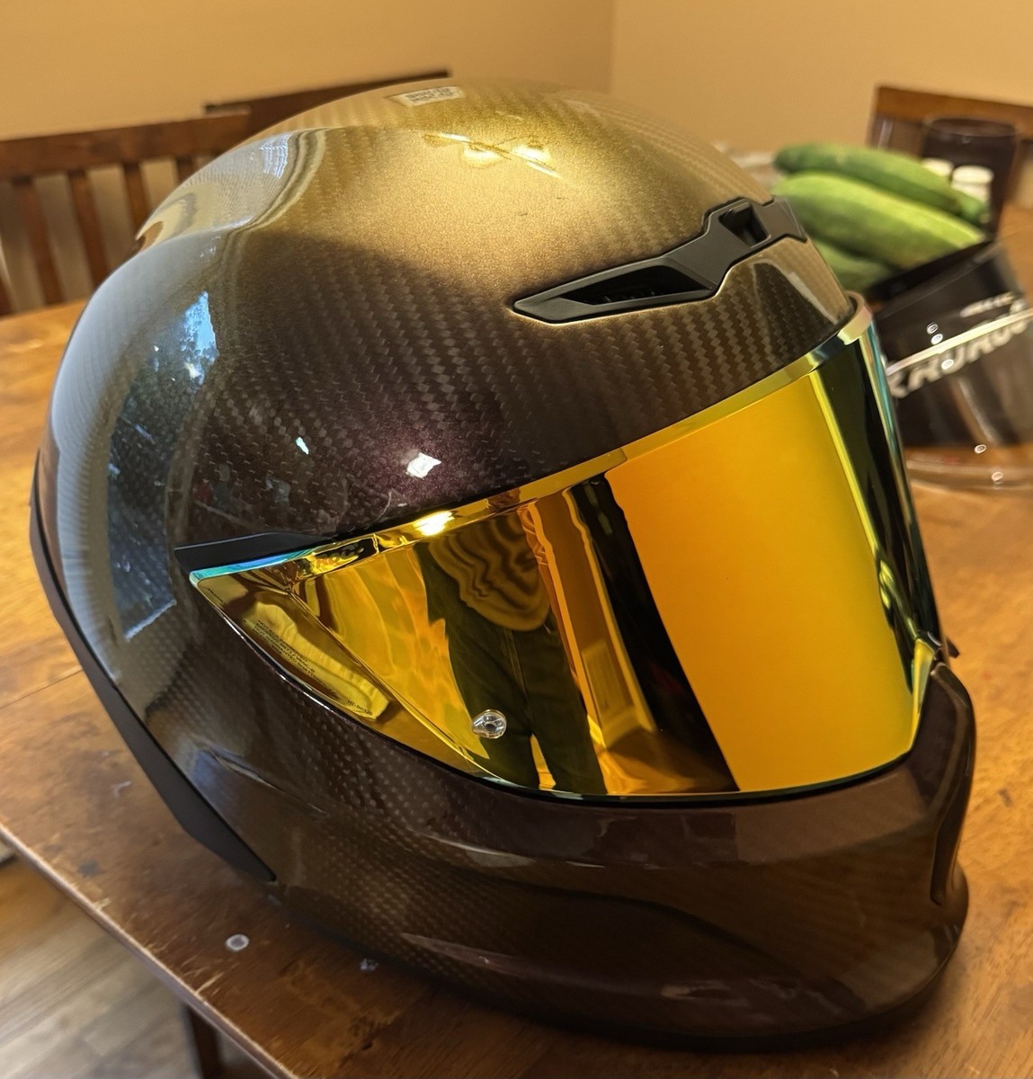 Carbon Ruroc Helmet Chrome Ruroc EOX CARBON Full Face Helmet