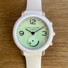 Marc Jacobs Riley NDW2T Women White Analog Dial Hybrid Smartwatch AEA044