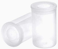 20 PCS Clear Plastic Film Canisters with Lids 35mm CaliberEmpty Camera Reel