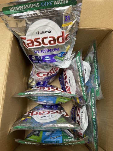 Cascade Platinum (21) ActionPacs Dishwasher Detergent Lemon Scent Sealed Pack - Picture 5 of 6