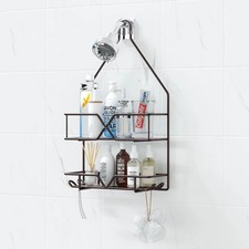 Shower Caddy Over Shower Head Hanging Bathroom Caddy for Shower Organizer 4 H...