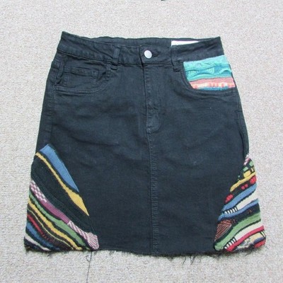 DAMEN-UPCYCLING-JEANSROCK OHNE MARKE GRÖSSE 10/28 TAILLE GRÖSSE U00012]