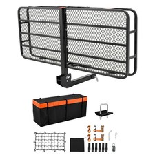 60" x 24" x 6", Hitch Cargo Carrier, 500 lbs Capacity Hitch Cargo Carrier with C