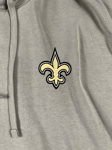 Felpa con cappuccio Nike NFL New Orleans Saints uomo XL grigia pochette logo calcio - Foto 3 di 13