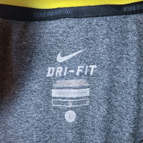 Nike Dri Fit Mens Large 1/4 Zip Long Sleeve Pullover Grey - Picture 12 of 13
