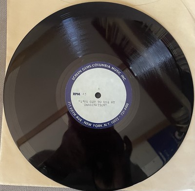 Gerry Goffin & Barry Goldberg I ve Got To Use My Imagination Acetate Test Press