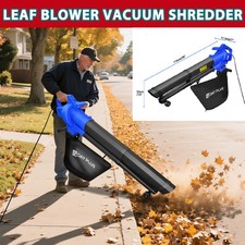3000W Leaf Blower 3-in-1 - Blows, Vacuums and Mulches Leaves shredder - 35L Bag