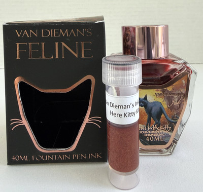 3ml Ink Sample - Van Dieman's Feline Ink ''Here Kitty Kitty'' -  1 Vial Only