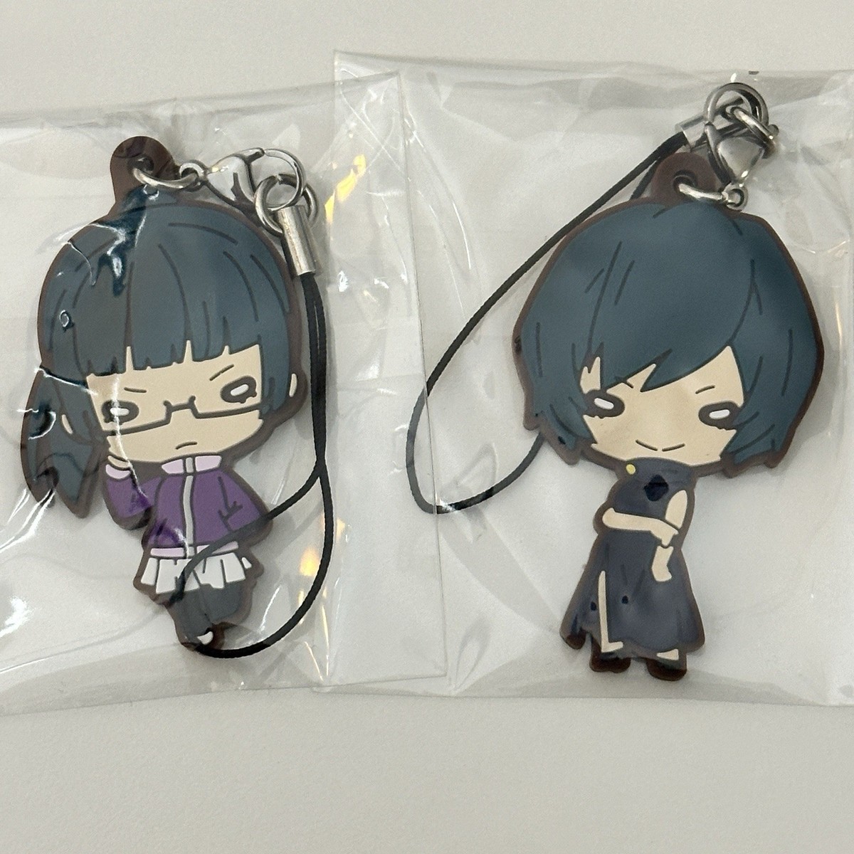 NEW Jujutsu Kaisen Maki & Mai Zenin Nitotan Rubber Mascot Keychain