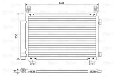 VALEO Kondensator Klimaanlage 814449 für YARIS TOYOTA Aluminium KSP130_ KSP130