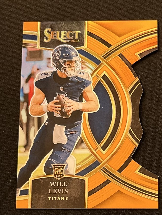 2023 Panini Select #148 Will Levis Orange Prizms Die Cuts SN:214/399
