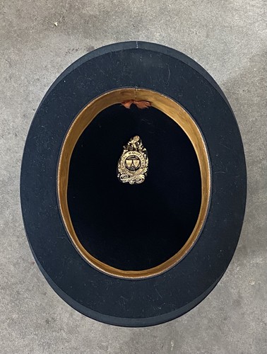 Vintage Bowler Derby Hat Glacé Finish Inner Rim 22.5” circumference READ AD - Picture 12 of 14