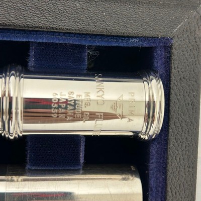 SANKYO Etude Flute Silver Head Joint Serviced Used With Hard Case