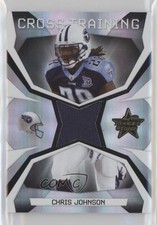 2008 Leaf Rookies & Stars Cross Training Materials Prime 6/25 Chris Johnson 9o3