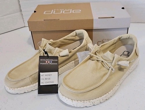Hey Dude Women's Wendy Beige 121410500- US 8 / EUR 39 New NIB - Picture 1 of 8
