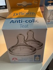 Dr Browns Anti-Colic Slowest Flow Teats - 2 Pack