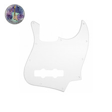 1 PLY WHITE Pickguard For Fender 4-String Jazz Bass Standard USA MIM 10-Hole