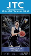 2021-22 WC Alumination Matthew Hurt Black Chase Memphis #ABC-60 RC #/250