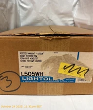 NEW Lightolier L505WH Recessed Downlight Lytecan Budget Reflector Trim White 4pc