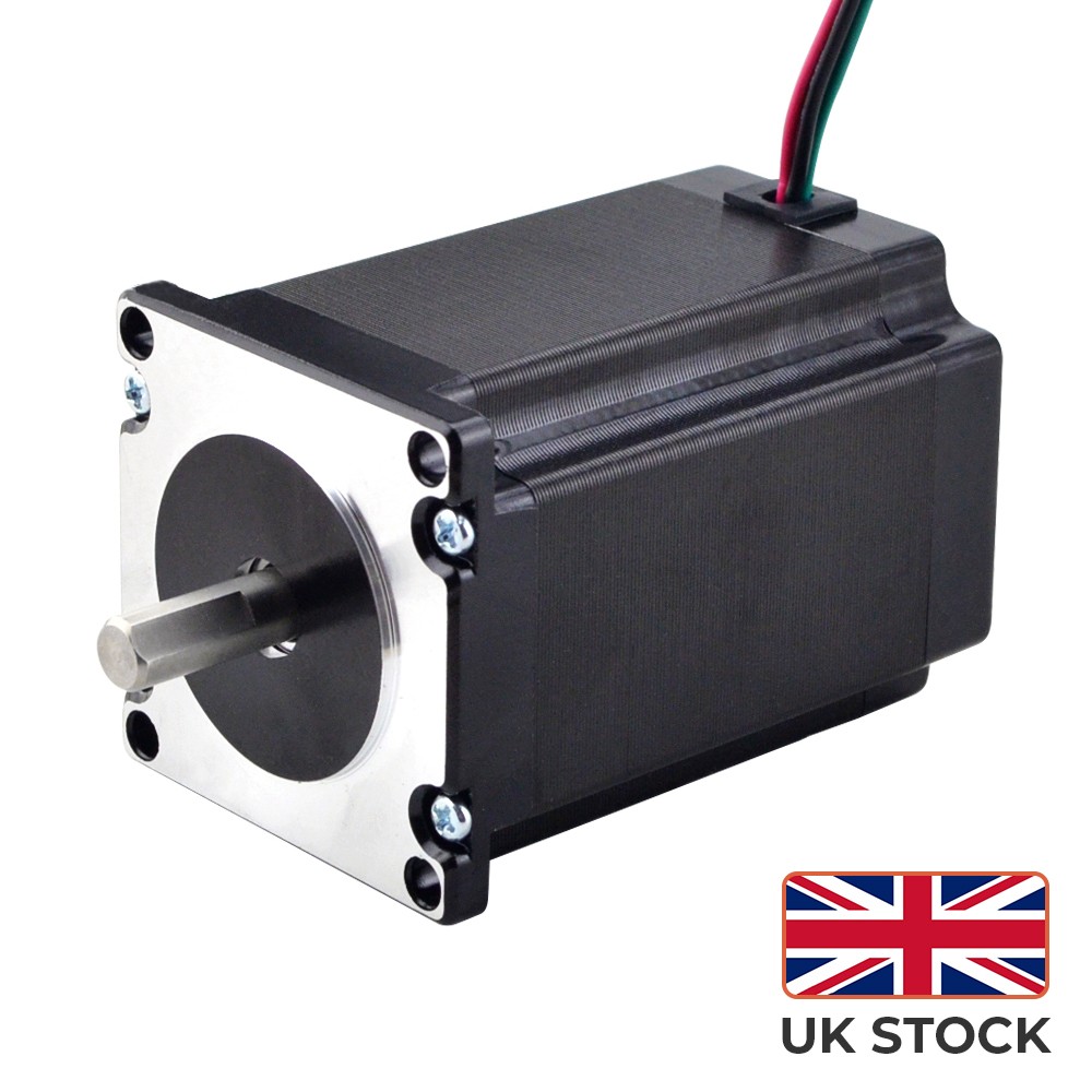STEPPERONLINE Nema 23 Stepper Motor 2.4Nm 340oz.in 4A 57x82mm 8mm Shaft 4 Wires