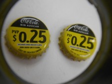 Coca Cola   SIN AZUCAR used Bottle Caps from Ecuador