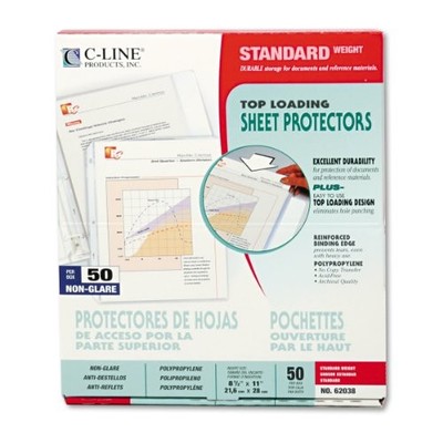 C-Line Products CLINE6203 50pk Sheet Protectors (cli62038)