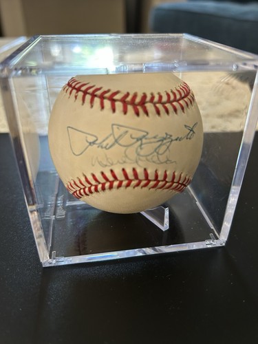 Derek Jeter and Phil Rizzuto Dual Autograph Rawlings Baseball With COA.